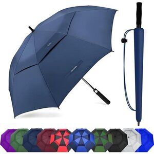 Golf Umbrella Large 62/68/72 Inch, Extra Large Oversize Double Canopy Vented